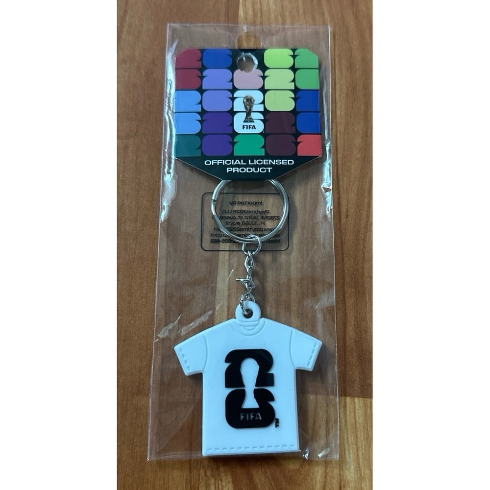 Official FIFA World Cup 2026 White Jersey Keychain - Brand New